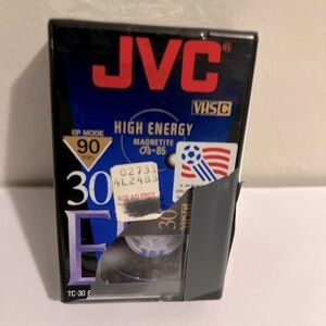 JVC VHS C Compact 90 Minute Video Cassette Tape TC 30 EHG